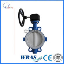 ISO standard stainless steel sanitary butterfly valve with pneumatic actuator